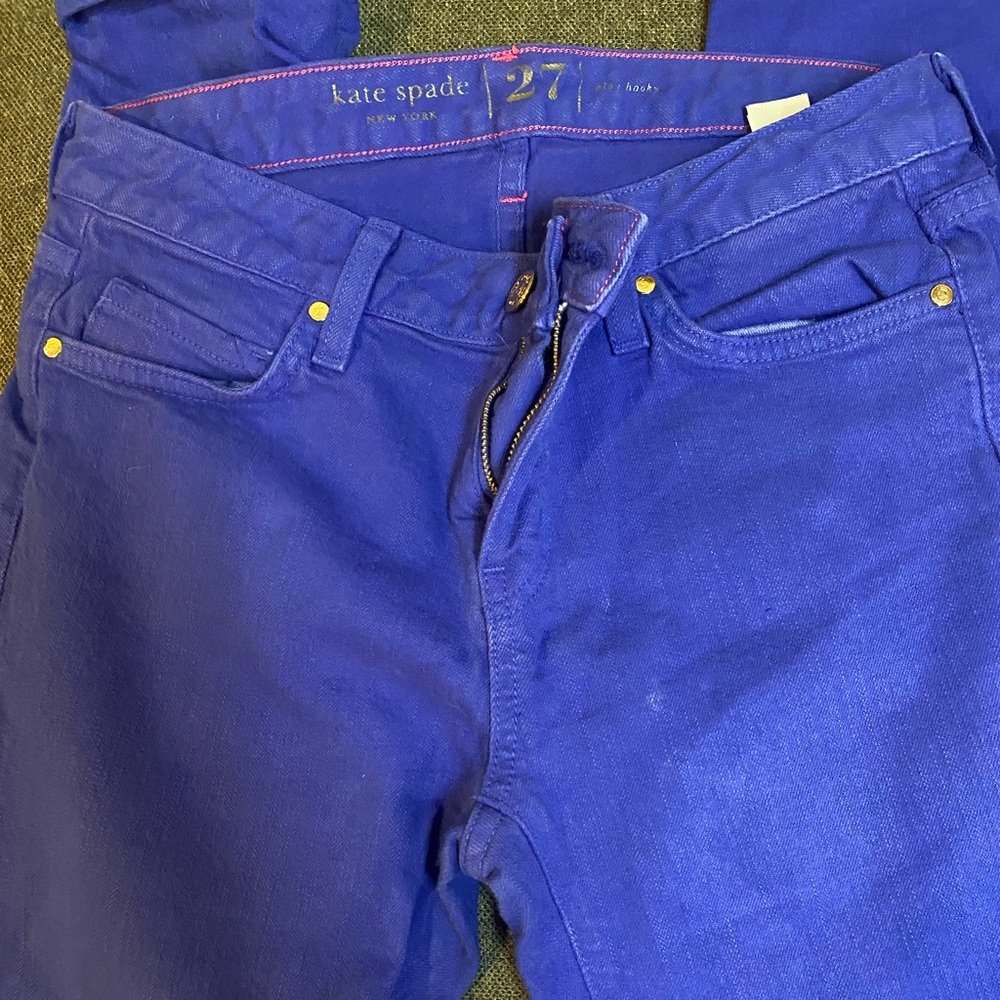 Kate spade bright blue jeans